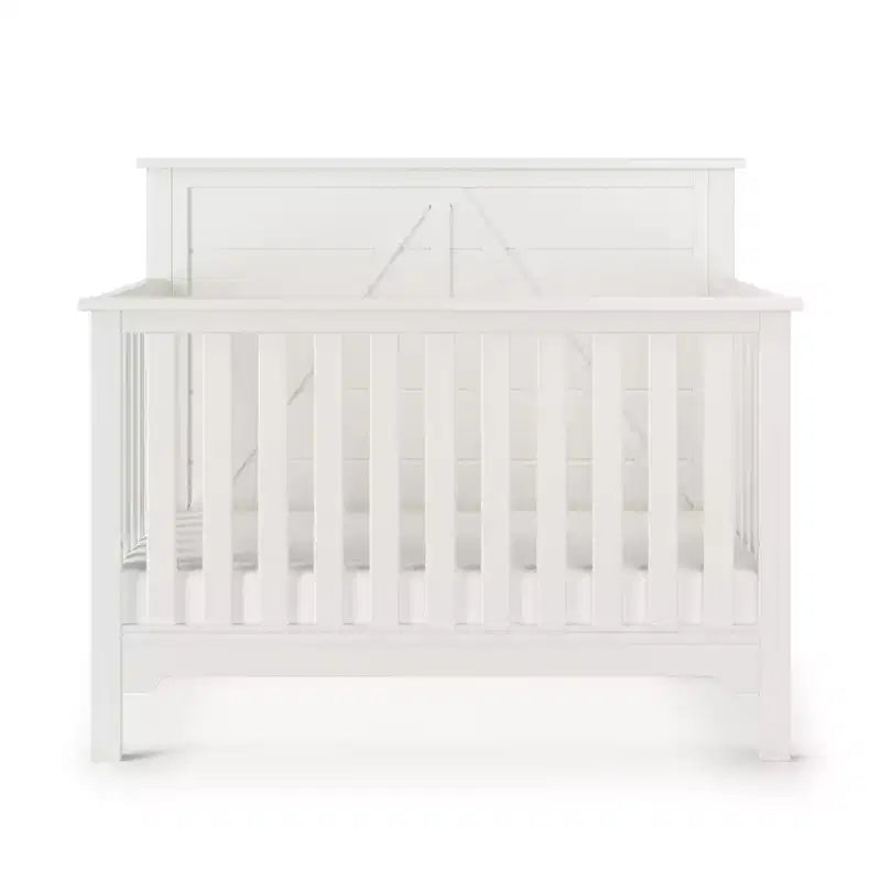 Culla trasformabile 4-in-1 Child Craft Woodland, si converte in lettino da giorno, lettino per bambini, letto a una piazza e mezza, 3 posizioni materasso, finitura sicura per neonati