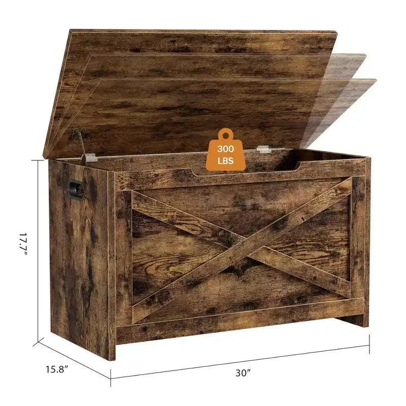 Panca contenitore in legno con cerniera di sicurezza e seduta multiuso, grande scarpiera, multifunzionale, per ingresso, soggiorno, camera da letto