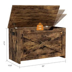 Panca contenitore in legno con cerniera di sicurezza e seduta multiuso, grande scarpiera, multifunzionale, per ingresso, soggiorno, camera da letto