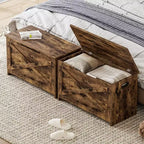 Panca contenitore in legno con cerniera di sicurezza e seduta multiuso, grande scarpiera, multifunzionale, per ingresso, soggiorno, camera da letto
