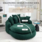 Divano Okak Bean Bag con 5 Cuscini, Grandi Divani Pouf per Adulti/Bambini, Sedia Gigante da Pavimento con Schienale Avvolgente per Salotto