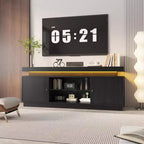 Mobile TV Moderno per TV fino a 65 pollici, Porta TV da 63'' in Legno con Mobiletti Contenitori, Consolle Multimediale per Soggiorno e Camera da Letto