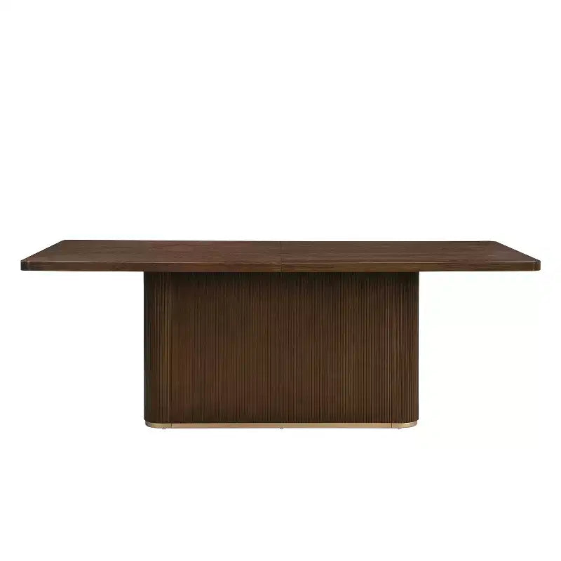 Christopher Knight Home Tessa Tavolo da pranzo moderno rettangolare 8 posti 84" oversize con base a piedistallo