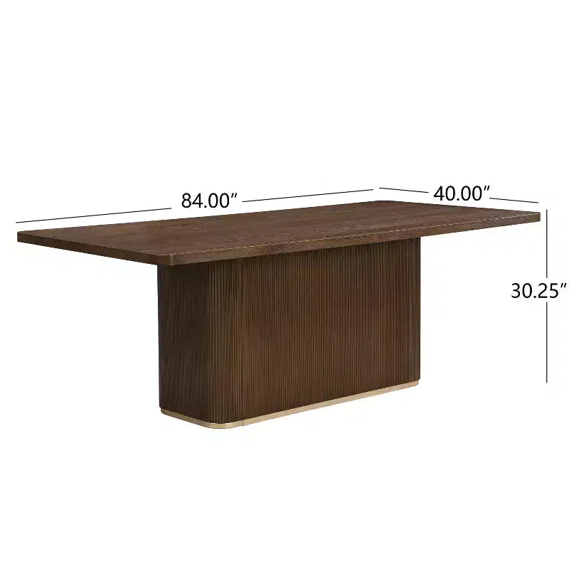 Christopher Knight Home Tessa Tavolo da pranzo moderno rettangolare 8 posti 84" oversize con base a piedistallo