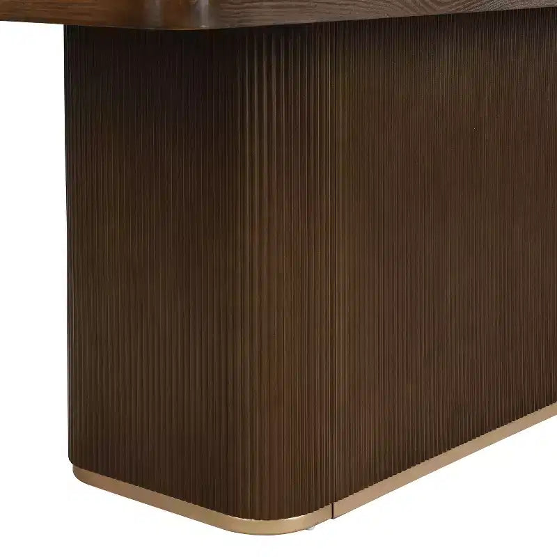 Christopher Knight Home Tessa Tavolo da pranzo moderno rettangolare 8 posti 84" oversize con base a piedistallo
