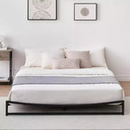 Piattaforma in metallo, telaio letto queen-size, senza molle, facile montaggio con robusto supporto in lamiera d'acciaio