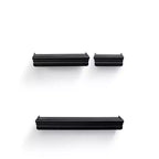 Mensola galleggiante marrone da 17.9", montaggio a parete in legno con staffe invisibili, perfetta per l'arredamento di bagno/camera da letto/cucina o per esporre libri/piante, facile da installare.