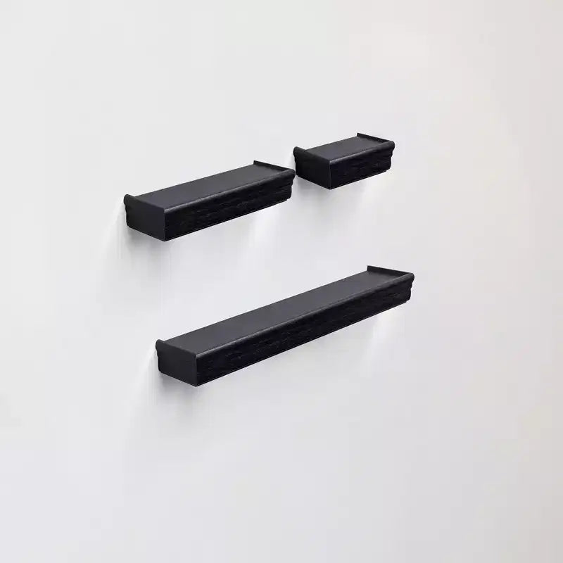 Mensola galleggiante marrone da 17.9", montaggio a parete in legno con staffe invisibili, perfetta per l'arredamento di bagno/camera da letto/cucina o per esporre libri/piante, facile da installare.