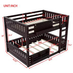 Struttura letto a castello con scaletta, spondine, pannello forato e libreria, nessun boxspring necessario (Twin XL/Full XL/Queen su Queen) - ModernLuxe