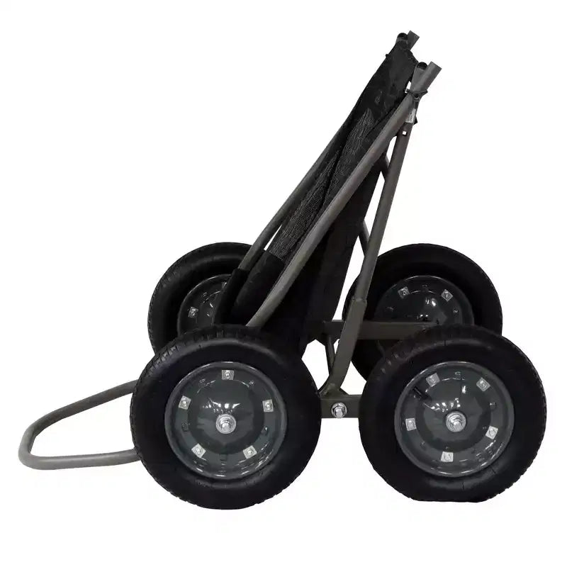 Carrello pieghevole multiuso Hawk Crawler, carrello per la caccia al cervo e la pesca con capacità di 227 kg per il trasporto di selvaggina, esche, attrezzatura da caccia e legna, nero
