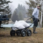 Carrello pieghevole multiuso Hawk Crawler, carrello per la caccia al cervo e la pesca con capacità di 227 kg per il trasporto di selvaggina, esche, attrezzatura da caccia e legna, nero