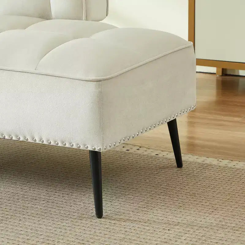 Divano a 2 Posti ModernLuxe 54 pollici in Velluto con Tavolino Girevole e Schienale, per Soggiorno e Camera da Letto