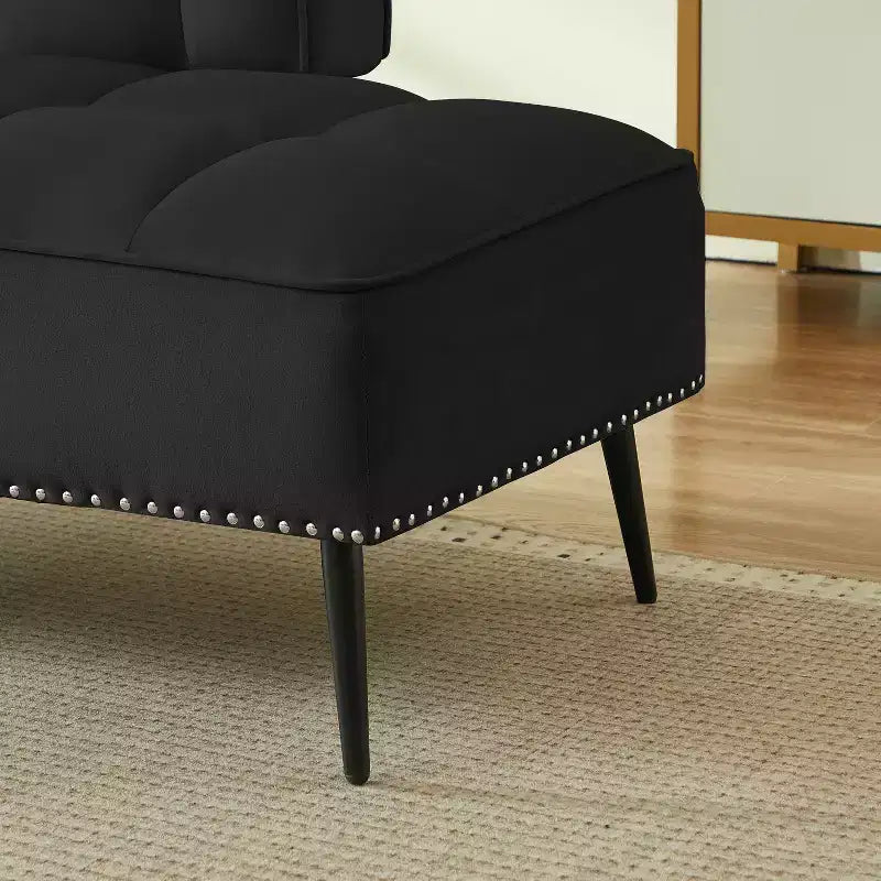 Divano a 2 Posti ModernLuxe 54 pollici in Velluto con Tavolino Girevole e Schienale, per Soggiorno e Camera da Letto