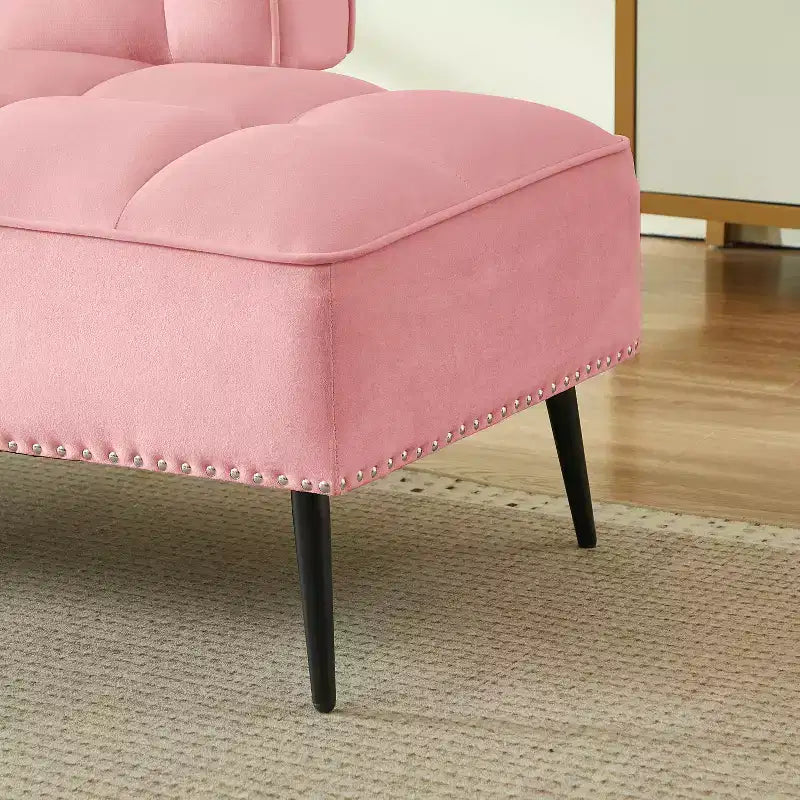 Divano a 2 Posti ModernLuxe 54 pollici in Velluto con Tavolino Girevole e Schienale, per Soggiorno e Camera da Letto