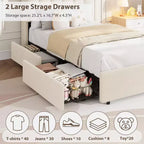 Struttura letto a LED rivestita in bouclé Twin XL con testiera ondulata e libreria, letto per bambini con 2 cassetti per ragazze, non è richiesta la rete a molle