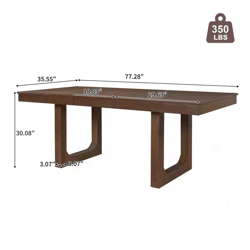 GDFStudio Phillips Tavolo da Pranzo Allungabile in Legno per Fattoria 60-78