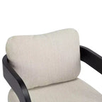 Set di 2 sedie da pranzo, sedie da cucina e sala da pranzo con schienale a cuscino, poltroncine Bouclé con struttura in legno di caucciù - ModernLuxe