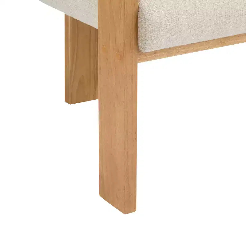Set di 2 sedie da pranzo, sedie da cucina e sala da pranzo con schienale a cuscino, poltroncine Bouclé con struttura in legno di caucciù - ModernLuxe
