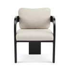 Set di 2 sedie da pranzo, sedie da cucina e sala da pranzo con schienale a cuscino, poltroncine Bouclé con struttura in legno di caucciù - ModernLuxe