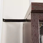 MAYEERTY Mobiletto sottolavabo per lavanderia Metallo+MDF 1 Anta con Foro per Tubo