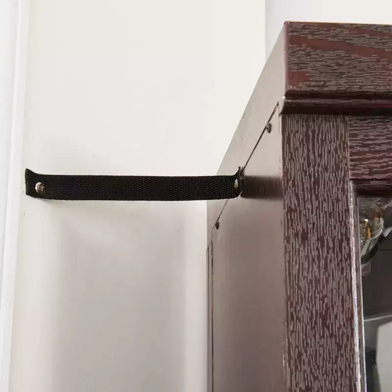 MAYEERTY Mobiletto sottolavabo per lavanderia Metallo+MDF 1 Anta con Foro per Tubo