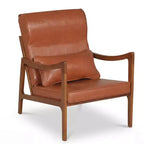 Costway Poltrona Imbottita in Lino 1/2 Pezzi con Cuscino Lombare, Schienale Rimovibile, Cuscini Seduta Beige/Marrone