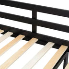 Letto a soppalco in legno a grandezza naturale con scrivania, libreria, stazione di ricarica e luce RGB - ModernLuxe