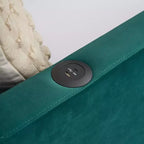 Divano letto singolo con letto estraibile, in velluto con porte USB e tasche laterali per soggiorno, camera da letto, camera degli ospiti - ModernLuxe