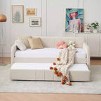 Divano letto singolo con letto estraibile, in velluto con porte USB e tasche laterali per soggiorno, camera da letto, camera degli ospiti - ModernLuxe
