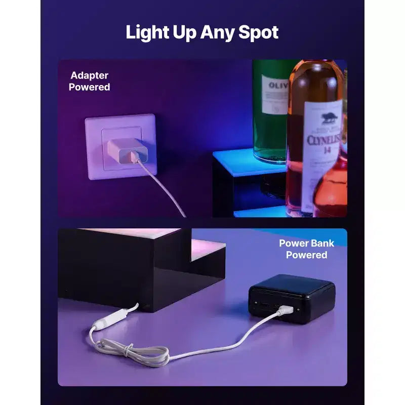 VEVOR Espositore per bottiglie di liquori a LED, 2 ripiani 100 cm, supporta USB, Espositore da bar per casa illuminato in acrilico con telecomando RF e controllo APP, nero+bianco