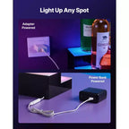 VEVOR Espositore per bottiglie di liquori a LED, 2 ripiani 100 cm, supporta USB, Espositore da bar per casa illuminato in acrilico con telecomando RF e controllo APP, nero+bianco