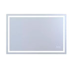 SUMERAIN 48x32 Specchio da Parete per Bagno, Anti-Appannamento, Anti-Rottura, con Luci LED Smart ETL per Trucco
