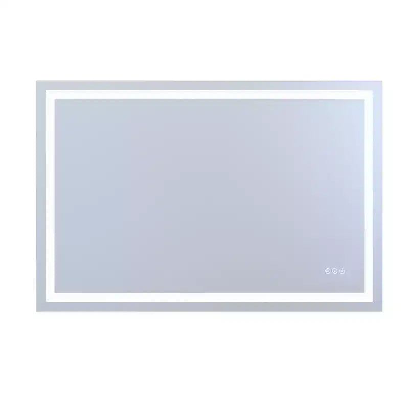 SUMERAIN 48x32 Specchio da Parete per Bagno, Anti-Appannamento, Anti-Rottura, con Luci LED Smart ETL per Trucco