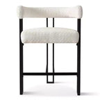 Set di 8 moderni sgabelli da bar imbottiti ad altezza bancone, sgabelli da bancone in bouclé con gambe in metallo, seduta alta 60 cm per isola cucina - Panipeachy