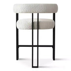 Set di 8 moderni sgabelli da bar imbottiti ad altezza bancone, sgabelli da bancone in bouclé con gambe in metallo, seduta alta 60 cm per isola cucina - Panipeachy