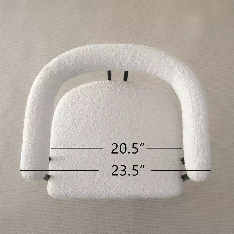 Set di 8 moderni sgabelli da bar imbottiti ad altezza bancone, sgabelli da bancone in bouclé con gambe in metallo, seduta alta 60 cm per isola cucina - Panipeachy