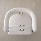 Set di 8 moderni sgabelli da bar imbottiti ad altezza bancone, sgabelli da bancone in bouclé con gambe in metallo, seduta alta 60 cm per isola cucina - Panipeachy