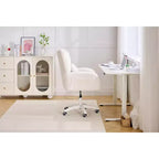 Sedia da ufficio Teddy Swivel, poltrona girevole con altezza regolabile, ruote per studio, camera da letto - ModernLuxe
