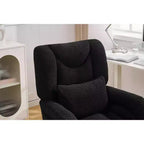 Sedia da ufficio Teddy Swivel, poltrona girevole con altezza regolabile, ruote per studio, camera da letto - ModernLuxe