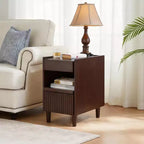 Comodino in legno elegante e funzionale con 1 cassetto per camera da letto e soggiorno