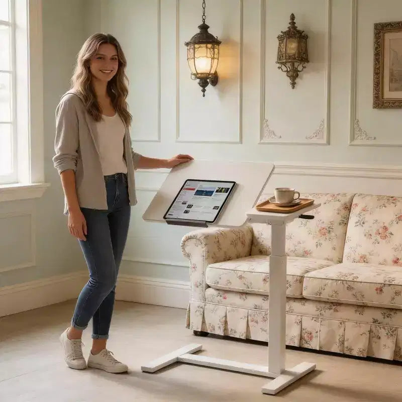 Comodino mobile con ruote per camera da letto e soggiorno