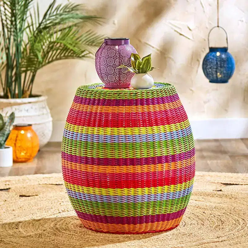 Tavolino da esterno in vivace rattan The Lakeside Collection -