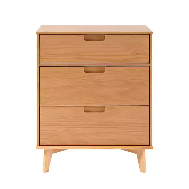 Cassettiera a 3 cassetti in legno, stile Mid-Century Modern - Walker Edison
