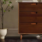 Cassettiera a 3 cassetti in legno, stile Mid-Century Modern - Walker Edison