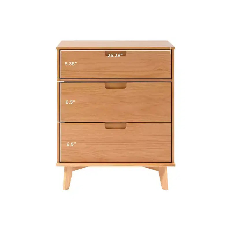 Cassettiera a 3 cassetti in legno, stile Mid-Century Modern - Walker Edison