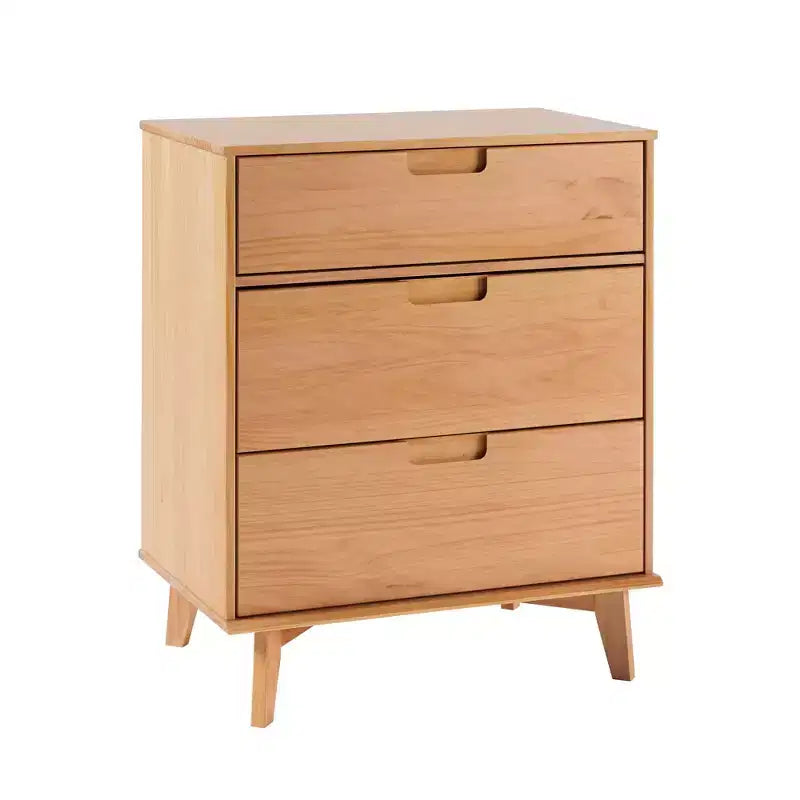 Cassettiera a 3 cassetti in legno, stile Mid-Century Modern - Walker Edison
