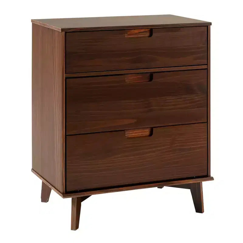 Cassettiera a 3 cassetti in legno, stile Mid-Century Modern - Walker Edison
