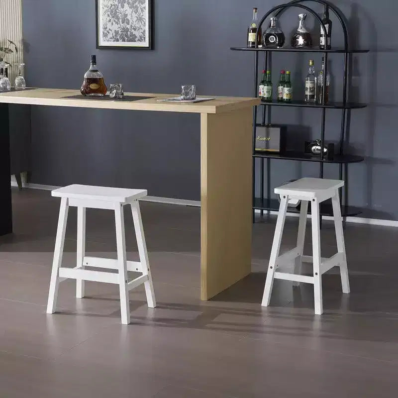 Sgabello da bancone Karlhome in legno massello