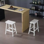 Sgabello da bancone Karlhome in legno massello