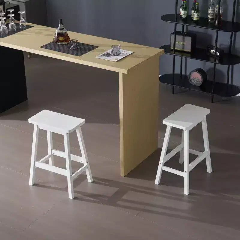 Sgabello da bancone Karlhome in legno massello